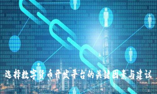 选择数字货币开发平台的关键因素与建议
